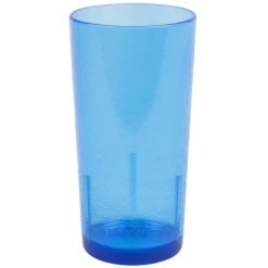 Alternative view of Cambro D24608 Del Mar 24 Oz. Sapphire Blue Customizable SAN Plastic Tumbler - 36/Case