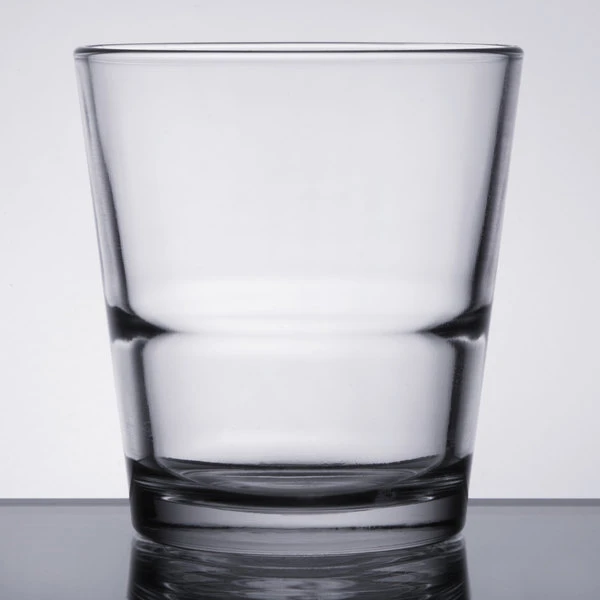 Libbey 15766 Restaurant Basics 9 Oz. Customizable Stackable Rocks / Old Fashioned Glass - 24/Case - Image 2