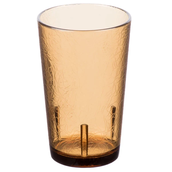 Cambro D8609 Del Mar 8 Oz. Light Amber Customizable SAN Plastic Tumbler - 36/Case 2 Cambro D8609 Del Mar 8 Oz. Light Amber Customizable SAN Plastic Tumbler - 36/Case - Image 2