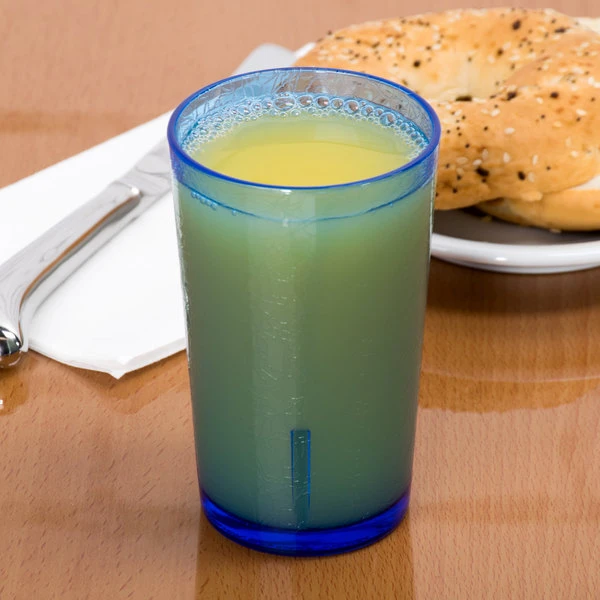 Cambro D12608 Del Mar 12 Oz. Sapphire Blue Customizable SAN Plastic Tumbler - 36/Case 3 Cambro D12608 Del Mar 12 Oz. Sapphire Blue Customizable SAN Plastic Tumbler - 36/Case - Image 3