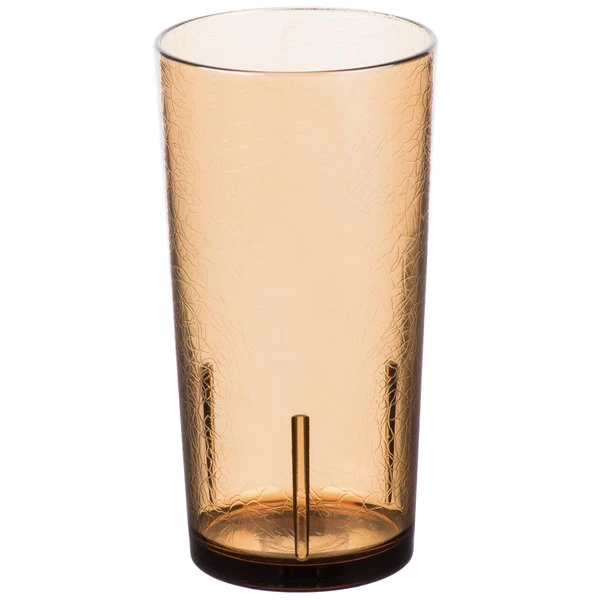 Cambro D24609 Del Mar 24 Oz. Light Amber Customizable SAN Plastic Tumbler - 36/Case 2 Cambro D24609 Del Mar 24 Oz. Light Amber Customizable SAN Plastic Tumbler - 36/Case - Image 2
