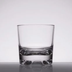 GET Enterprises GET SW-1423-1-SAN-CL Roc N' Roll 9 Oz. Customizable SAN Plastic Rocks / Old Fashioned Glass - 24/Case -Acopa shop 974270