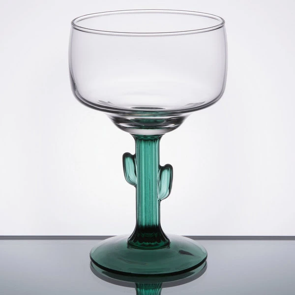 Libbey 3619JS 12 Oz. Cactus Margarita Glass 2 Libbey 3619JS 12 Oz. Cactus Margarita Glass - Image 2
